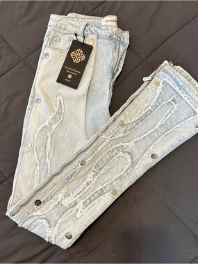 Guapi Flame Super Stacked Flares Bootcut Denim Jeans Size 32/36